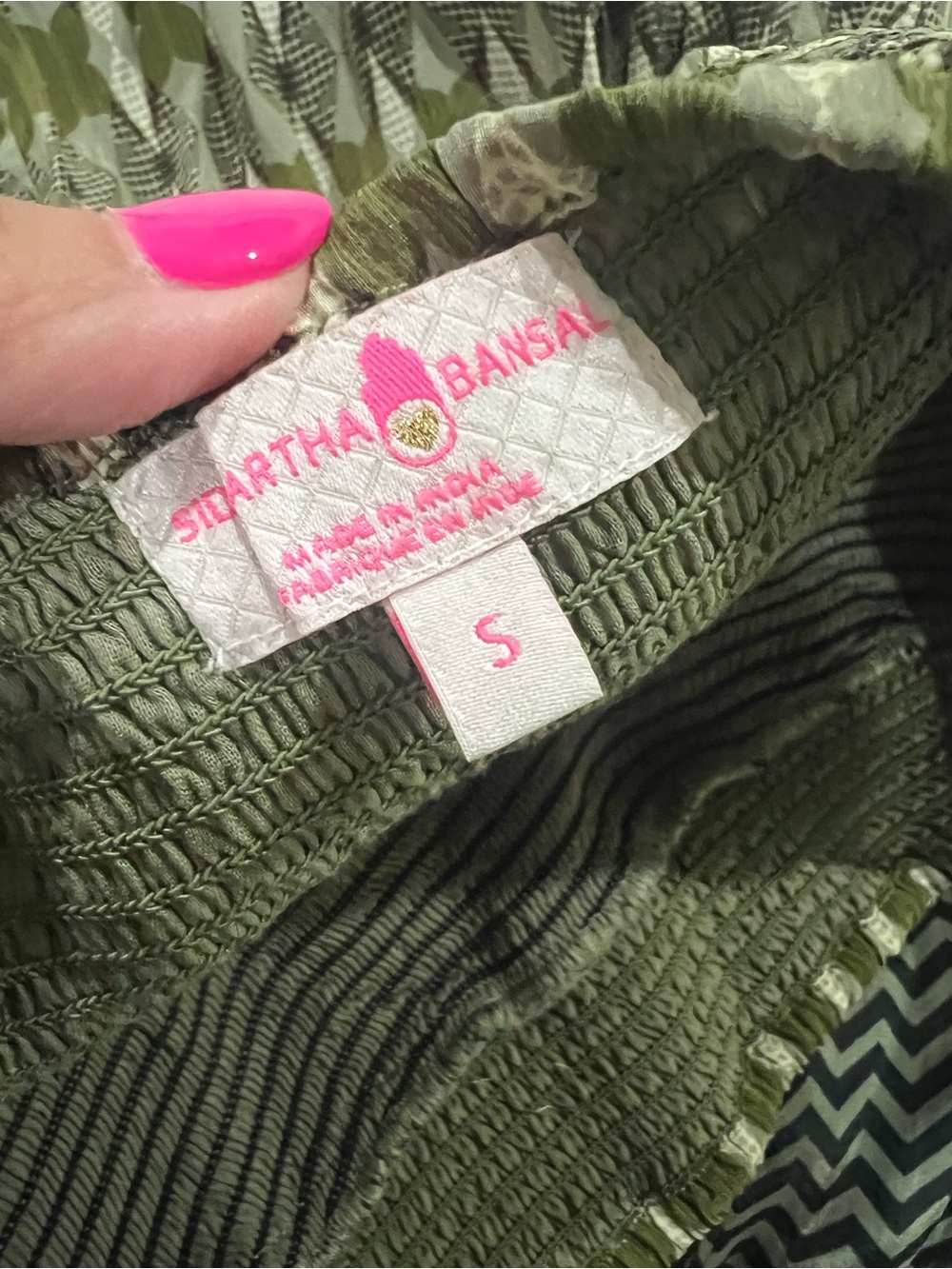 Anthropologies Siddhartha Bansal Smocked Maxi Dress - Picture 7 of 7